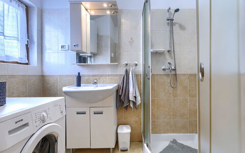 Liberat: Bathroom, Interior Design, Plumbing Fixture, Flooring, Sink, Floor, Bathroom Cabinet, Bathroom Sink, Toilet, Tap