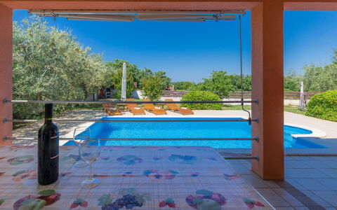 Cherry: Water, Plant, Sky, Swimming Pool, Building, Window, Rectangle, Shade, Door, Tree