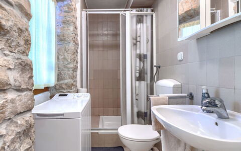 Paolici: Plumbing Fixture, Flooring, Sink, Floor, Bathroom Sink, Bathroom, Interior Design, Toilet, Plumbing, Tap