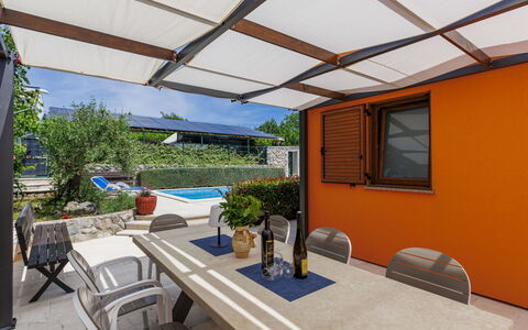 Starci: Furniture, Outdoor Furniture, Shade, Chair, Awning, Outdoor Table, Swimming Pool, Patio, Eco Hotel, Resort