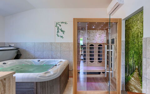 Laura: Bathtub, Door, Wood, Flooring, Porch, Floor, Hardwood, Building, Comfort, Ceiling