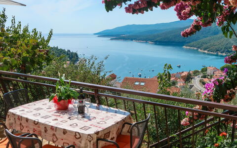 Neda: Water, Plant, Sky, Property, Furniture, Table, Flower, Azure, Chair, Outdoor Furniture