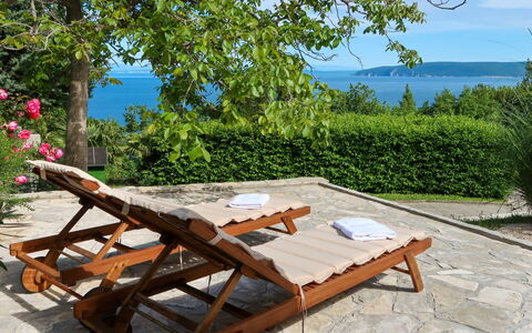 Makvic: Plant, Property, Furniture, Water, Sky, Table, Nature, Azure, Outdoor Table, Wood
