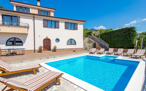 Villa Toni: Water, Sky, Property, Building, Window, Plant, Swimming Pool, Azure, Blue, Cloud