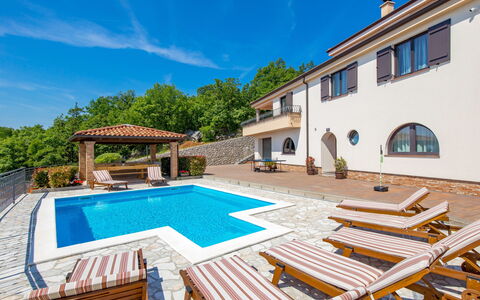 Villa Toni: Sky, Property, Cloud, Building, Window, Swimming Pool, Plant, House, Wood, Outdoor Furniture