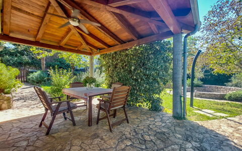 Ljudevit: Shade, Resort, Garden, Flagstone, Outdoor Structure, Eco Hotel, Outdoor Furniture, Backyard, Patio, Landscaping