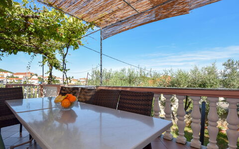 Ines: Table, Furniture, Sky, Property, Tableware, Chair, Shade, Outdoor Furniture, Tree, Outdoor Table