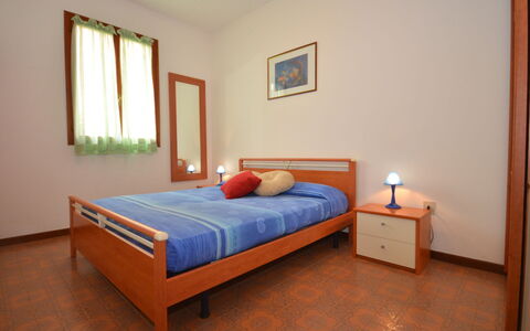 Villa Azalea: Furniture, Property, Comfort, Window, Building, Azure, Wood, Bed Frame, Interior Design, Orange