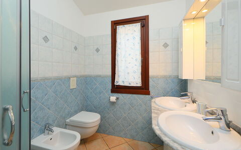 Ville San Pietro (Rei355): Bathroom, Property, Room, Plumbing Fixture, Interior Design, Tile, Wall, Architecture, Bathroom Accessory, Real Estate