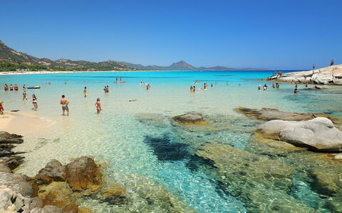 Ville San Pietro (Rei355): Water, Sky, Beach, Aqua, Leisure, Landscape, Natural Landscape, Wind Wave, Headland