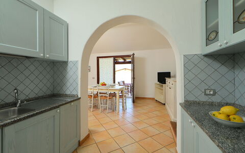 Ville San Pietro (Rei355): Property, Room, Building, Floor, Tile, House, Yellow, Furniture, Interior Design, Architecture