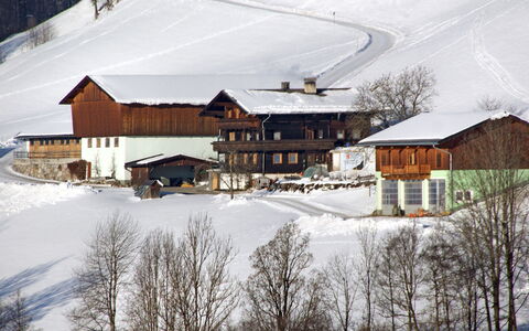 Angererhof: Snow, Winter, Property, Home, Hill Station, House, Ski Resort, Building, Tree, Mountain