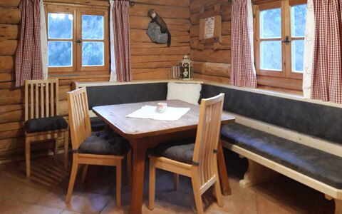 Sturmbachhütte: Property, Room, Furniture, Building, Log Cabin, Table, Cottage, Interior Design, Real Estate, House