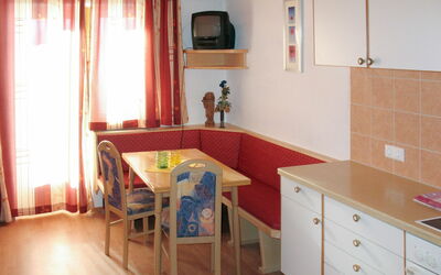 Gasthof Almluft 604.2: Room, Property, Furniture, Floor, Building, Kitchen, Cabinetry, House, Countertop, Interior Design