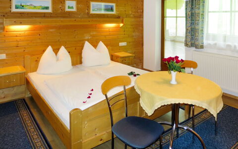 Landhaus Heim: Room, Furniture, Property, Interior Design, Building, Table, Suite, Bed, Bedroom, Real Estate