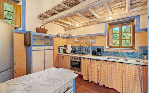 Bottino: Home, Interior Design, Flooring, Kitchen, Countertop, Cabinetry, Tile, Design, Wood Stain, Chair