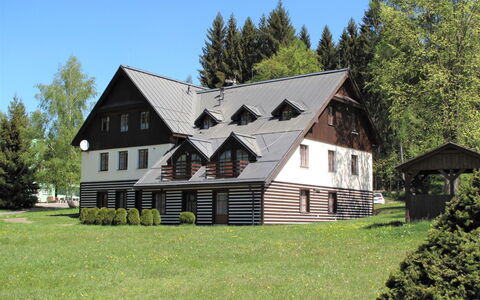 Harrachovka: House, Home, Property, Cottage, Farmhouse, Building, Real Estate, Roof, Rural Area, Land Lot