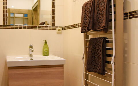 Pec Pod Snezkou 602: Bathroom, Room, Property, Floor, Tile, Interior Design, Furniture, Building, Home, House