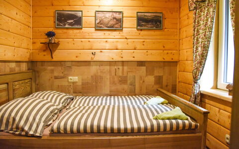 Pec Pod Snezkou 602: Furniture, Bedroom, Bed, Room, Bed Frame, Property, Interior Design, Bed Sheet, Bedding, Wood
