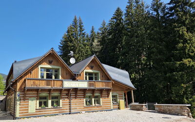 Pec Pod Snezkou 602: Furniture, Table, Window, Property, Chair, Building, Outdoor Table, Outdoor Furniture, Grass, Plant