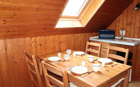 Horumersiel 609: Furniture, Table, Property, Chair, Wood, Lighting, Interior Design, Tableware, Building, Wood Stain