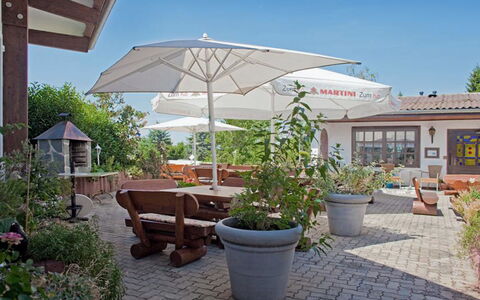 Bad Emstal 601: Plant, Sky, Property, Flowerpot, Houseplant, Shade, Flower, Umbrella, Building, Outdoor Furniture