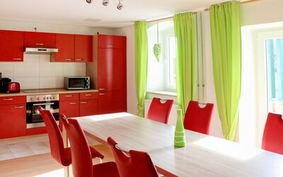 (Egl121) 623.10: Room, Interior Design, Property, Furniture, Red, Ceiling, Building, Yellow, Living Room, Curtain