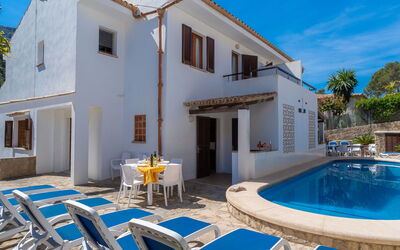 Cala San Vicente 625: Water, Sky, Building, Property, Blue, Window, Plant, Azure, Swimming Pool, Outdoor Furniture