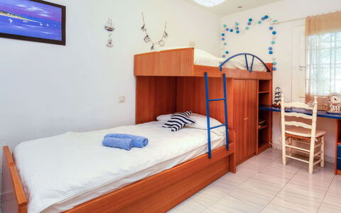 Villa Blanca Feliu: Bedroom, Bed, Room, Furniture, Property, Bed Sheet, Mattress, Bed Frame, Building, Bedding