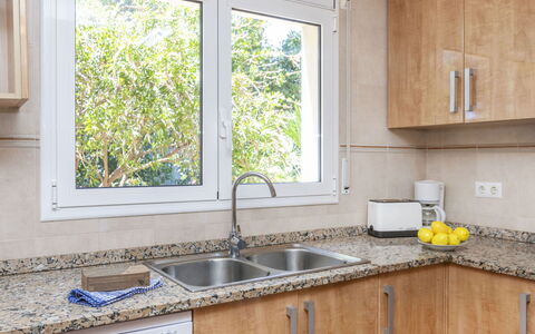 Bretos: Kitchen, Countertop, Kitchen Sink, Wood, Sink, Kitchen Appliance, Major Appliance, Cabinetry, Interior Design, Home