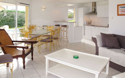 Eden Parc Golf de L'Ardilouse V4I 658.1: Property, Room, Furniture, Interior Design, Living Room, Building, Table, House, Coffee Table, Real Estate
