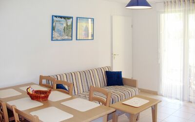 L'Allée des Dunes 621.2: Room, Furniture, Property, Interior Design, Table, Living Room, Floor, Coffee Table, Building, House
