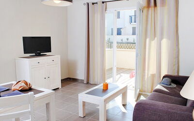 Les Mazets du Ventoux (Mlc202) 604.3: Room, Furniture, Interior Design, Property, Living Room, Curtain, Floor, Building, Wall, Table