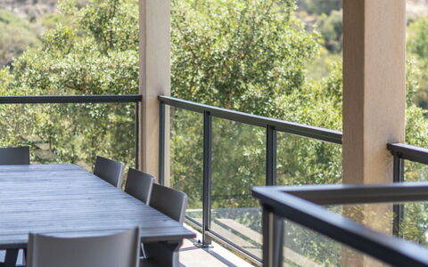 Bruyères 1: Property, Furniture, Sky, Table, Chair, Interior Design, Wood, Shade, Architecture, Floor