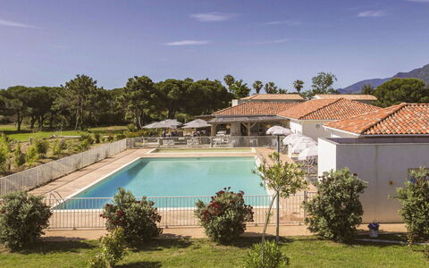 Moriani-Plage 614: Plant, Cloud, Water, Sky, Building, Swimming Pool, Nature, Shade, Tree, Body Of Water