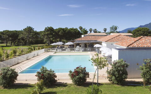 Moriani-Plage 614: Swimming Pool, Shade, Resort, Estate, Hacienda, Villa, Outdoor Furniture, Hotel, Eco Hotel