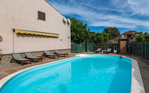 Villa Volpajola: Furniture, Property, Picture Frame, Azure, Wood, Lighting, Interior Design, Comfort, Floor, Flooring