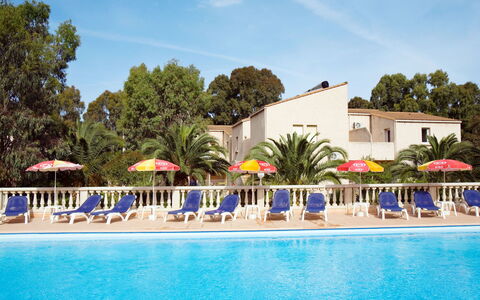 Calvi 612: Water, Sky, Cloud, Seaside Resort, Building, Plant, Swimming Pool, Tree, Shade, Outdoor Furniture