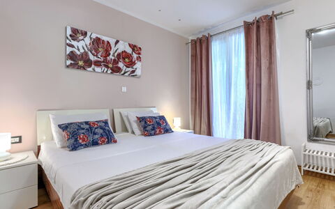 Viliam: Furniture, Interior Design, Bed, Wood, Floor, Bedroom, Room, Flooring, Textile, Bed Sheet
