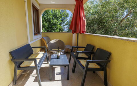 Gabi: Furniture, Table, Plant, Tree, Shade, Chair, Couch, Window, Interior Design, Wood