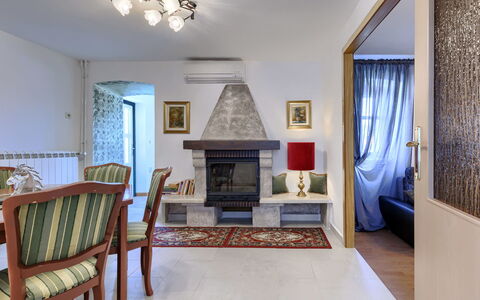 Labin 757: Furniture, Interior Design, Flooring, Floor, Ceiling, Wood, Room, Lighting, Couch, Living Room