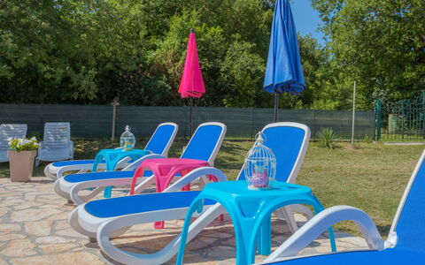 Lola: Plant, Tree, Outdoor Furniture, Flowerpot, Shade, Chair, Grass, Leisure, Recreation, Chute