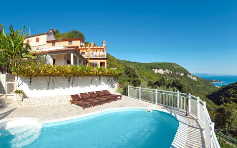 Rabac 640: Water, Sky, Property, Building, Blue, Seaside Resort, Swimming Pool, Window, Azure, Plant