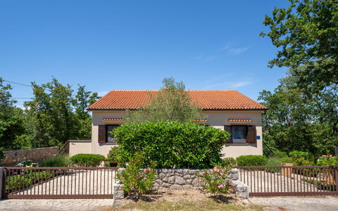 Krk Krk 664: Tree, Building, House, Residential Area, Home, Shrub, Facade, Architecture, Roof