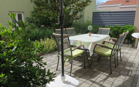Silvija: Plant, Furniture, Table, Chair, Building, Outdoor Table, Interior Design, Outdoor Furniture, Architecture, Shade