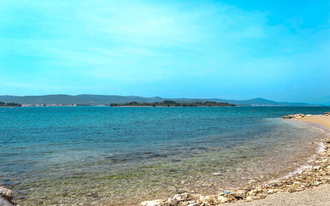 Biograd Na Moru 612: Water, Sky, Cloud, Blue, Beach, Natural Landscape, Bank, Landscape, Rectangle, Horizon