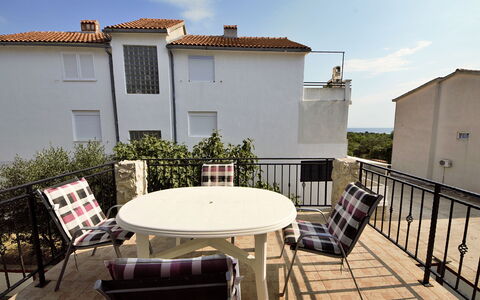 Vodice 613: Sky, Window, Building, Plant, Tree, Land Lot, Grass, Facade, Landscape, Roof