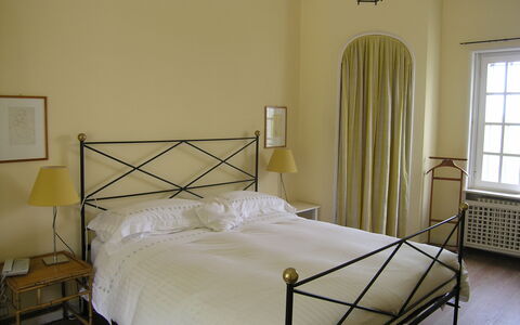 Villa Adriana: Bedroom, Bed, Furniture, Room, Bed Sheet, Bed Frame, Property, Mattress, Bedding, Interior Design