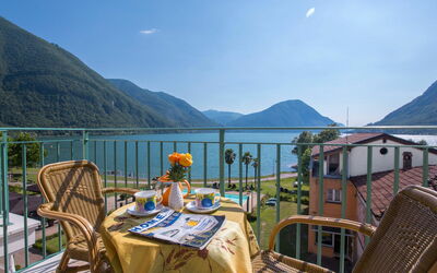 Palazzo 1 Bedroom Lake Plus 641.9: Water, Sky, Cloud, Property, Furniture, Mountain, Azure, Chair, Outdoor Furniture, Fence