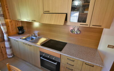 Casa Crapena 619.1: Cabinetry, Countertop, Property, Furniture, Wood, Kitchen, Interior Design, Kitchen Stove, Flooring, Floor